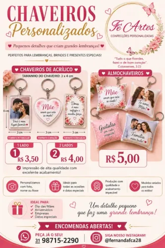 CHAVEIROS PERSONALIZADOS