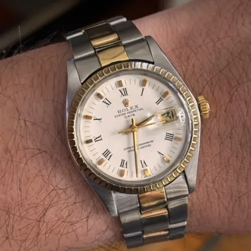 Relógio Rolex OysterDate Aço e Ouro 34mm Original  