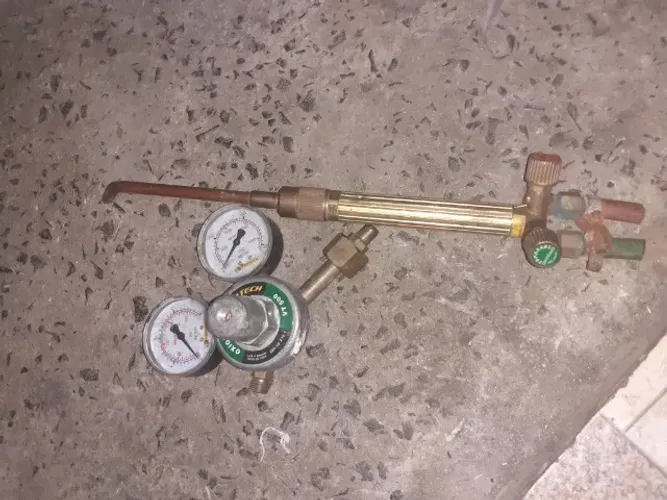 macarico para acetileno e manometro