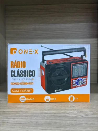 Rádio Portátil AM FM Ondas Curtas Bluetooth USB Cartão TF - Produto Novo