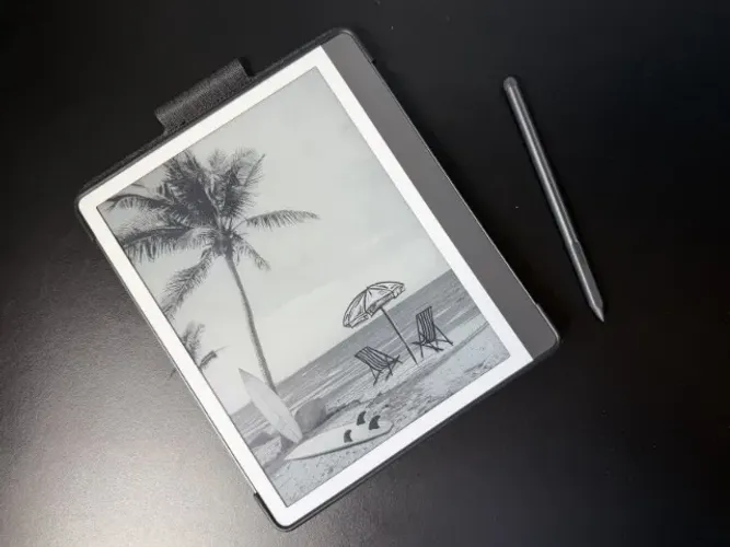 Kindle Scribe com caneta e capa - seminovo, impecável