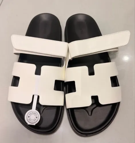 sandália hermes h-cut branca 37/38- qualidade 1.1 importado