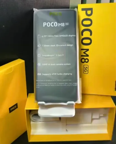 Celular Poco M8 - 8/512gb<br>Versão Global<br>?5G<br>?Verde <br>?Branco <br>?1.580,00