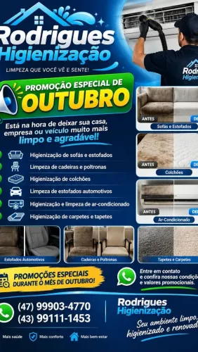 Higienização e Limpeza Profunda