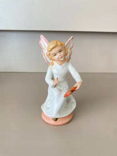 Anjo porcelana - 14cm altura 