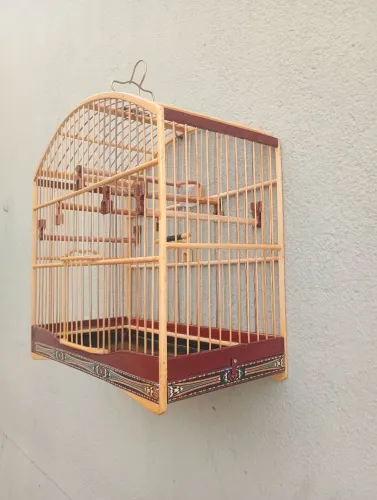 Gaiola passeio de coleiro coleirinha papa capim curió nova talas de bambu para torneio 