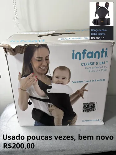 Canguru para bebê infantil