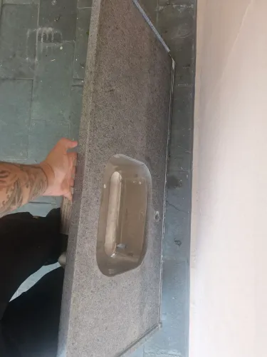 Vendo pedra de granito com Cuba inox nova sem uso