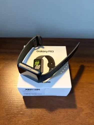 Samsung Smartwatch Galaxy Fit3 Grafite (Em perfeito estado)