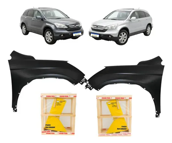 Par Paralama Honda Crv 2007 2008 2009 2010 2011 Lx Ex Exl