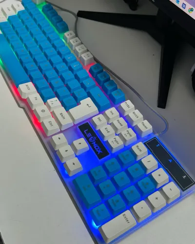 Teclado Gamer Lehmox 107 Teclas Padrão Abnt 2 RGB - Promoção