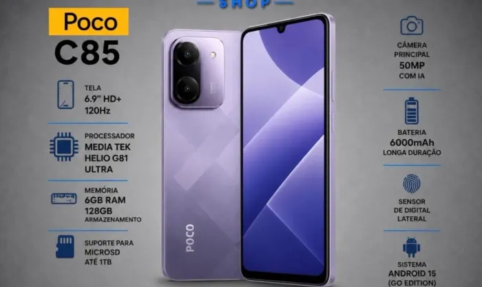 POCO C85 8/256 (?) R$1050
