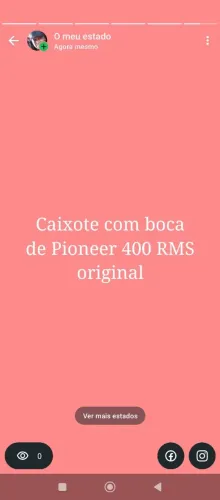 Caixote de som Pioneer de 400 MNR original