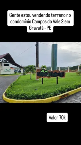 Terreno no condomínio campo do vale 2