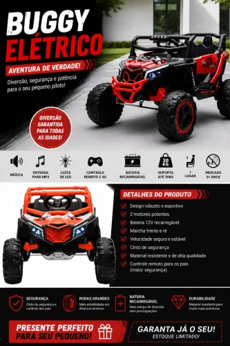 Buggy Elétrico Infantil SPEED! ? O PRESENTE QUE TODA CRIANÇA VAI AMAR! ?