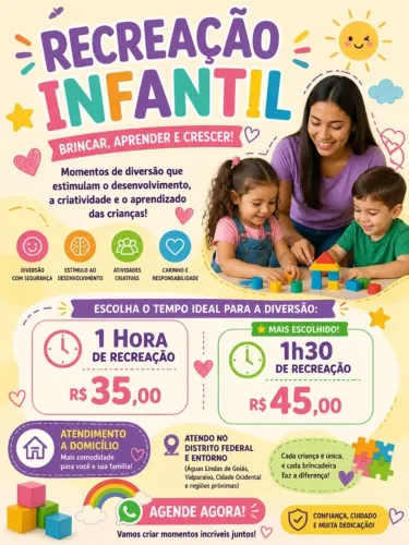 Recreação infantil em casa