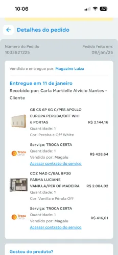 Armário de cozinha menos de 2 anos de uso 