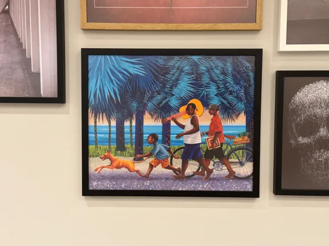Quadro - Um dia feliz no parque.