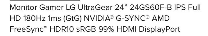 Tela gamer