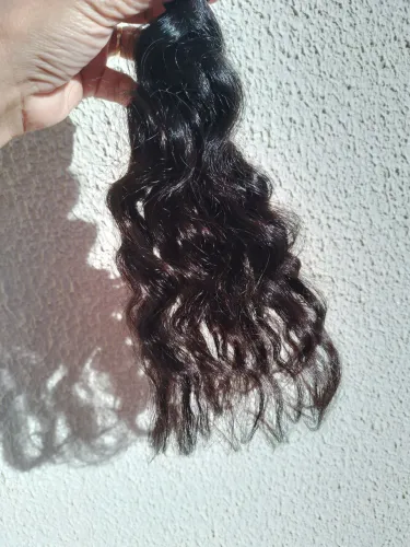Cabelo humano ondulado 49 cm