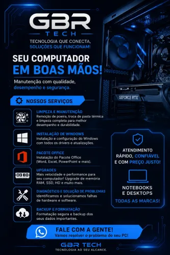 Conserto e Manutenção de Notebook em Geral!