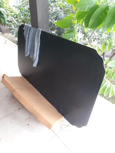 Tampo de Vidro de mesa bizote' 180x100 espessura 10mm