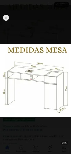 Mesa para Nails Designer