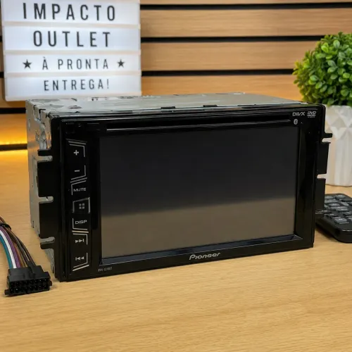 Central Multimídia Pioneer 2 DIN DVD Bluetooth Touchscreen Usada - Funcionando