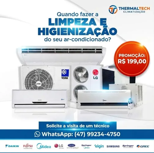 ? HIGIENIZAÇÃO E LIMPEZA DE AR-CONDICIONADO - THERMALTECH ?