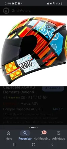 Capacete , AGV AGP TECK , original