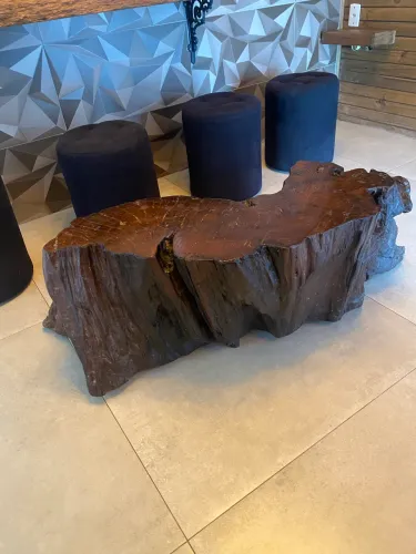 Mesa de centro rústica