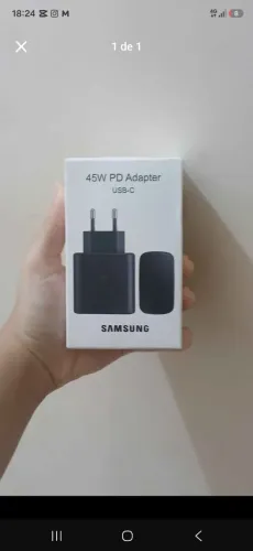 Vendo carregador Samsung completo