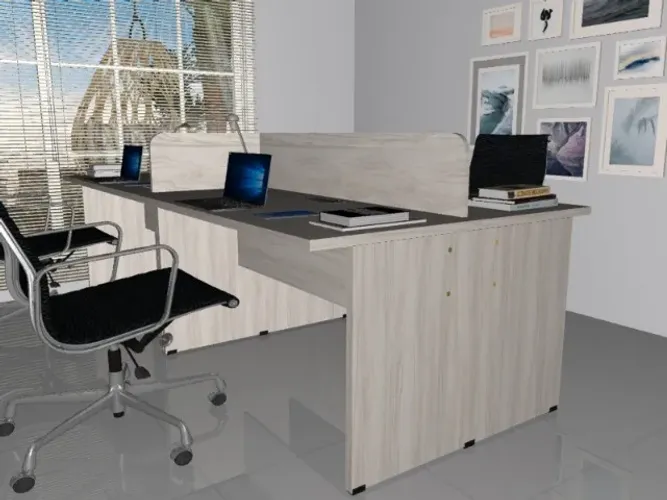 Estação Top White Barcelona. 4 Cxs. de Tomadas: L240cm x P120cm x A74cm