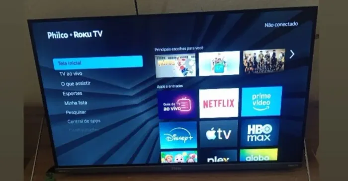 Smart Tv Philco Roku tv nova 32 polegadas