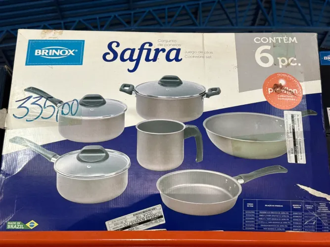 Conjunto de panela Safira 6pc. Brinox