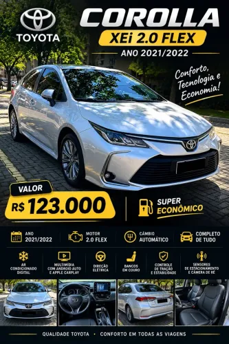 Toyota Corolla XEI 2.0 Flex 16V Aut. 2022