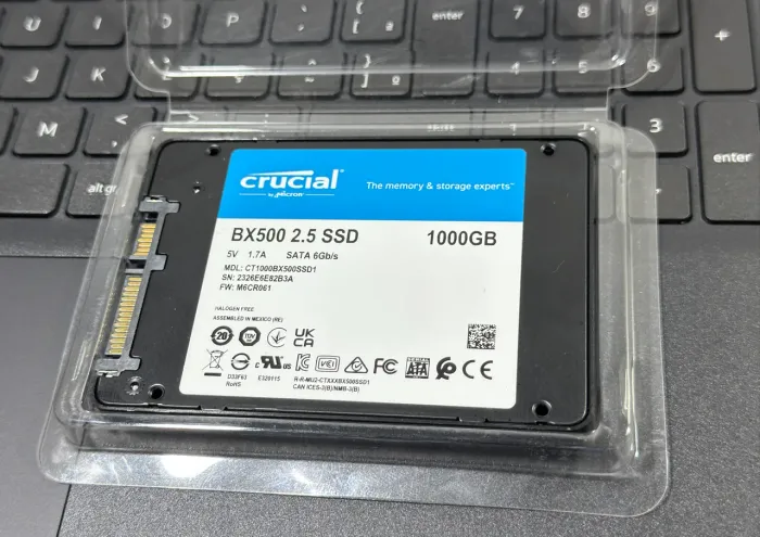 SSD BX500 Crucial Sata 6Gb/s 2.5 1TB