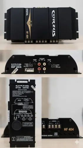 Módulo Amplificador Corzus Digital HF 404 - 4 Canais (400W RMS)
