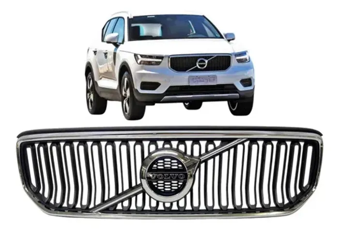 Grade Central Volvo Xc40 2018 2019 2020 2021 2022 Original Preto Fosco