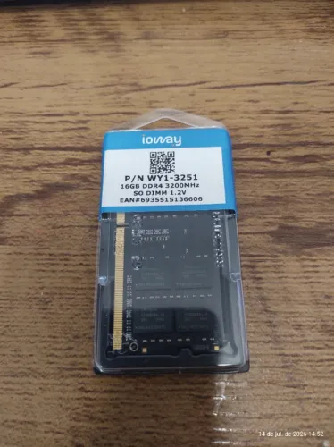 Memoria DDR4 16gb 3200mhz p/ Notebook (SODIMM)