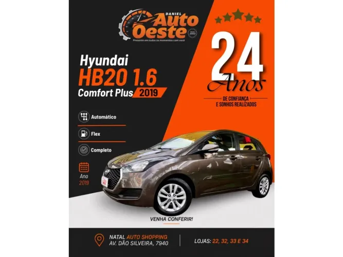 Hyundai HB20 C.style/c.plus 1.6 Flex 16V Aut. 2019