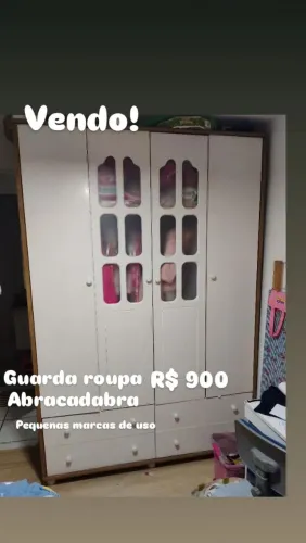 Guarda Roupa infantil abracadabra - 1 ano de uso