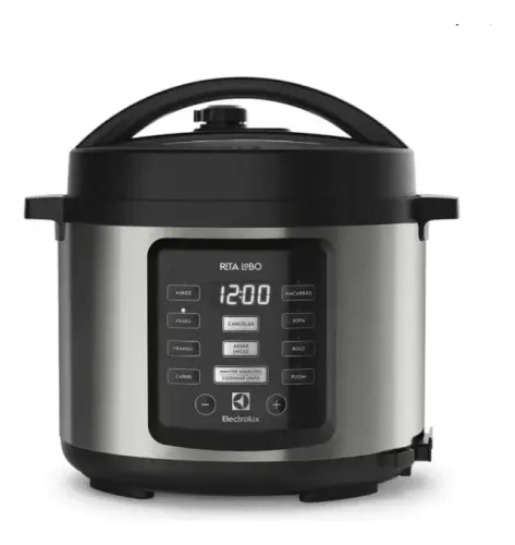 Panela de Pressão Elétrica Electrolux por Rita Lobo 5L Preta (110v)