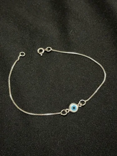 Pulseira prata 925 olho grego