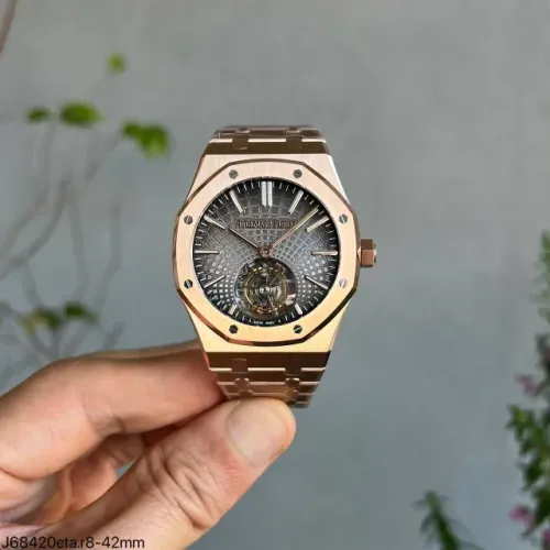RELOGIO AUDEMARS PIGUET ROYAL - MOSTRADOR CINZA FUME - DOURADO ROSE -ETA S/c