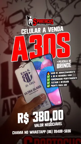 A30s 64gb + película de brinde