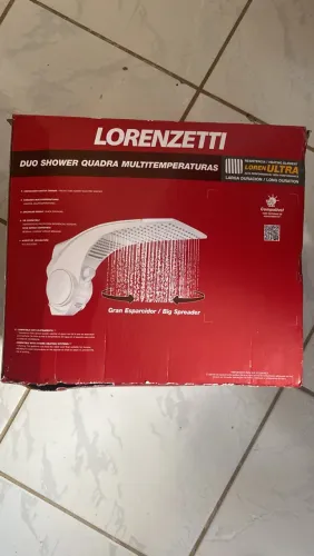 Chuveiro elétrico lorenzetti 5800w zerado na caixa