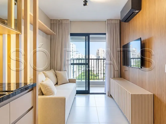 Apartamento de 26m², mobiliado e com suíte no My One Vila Clementino, perto do Metrô.