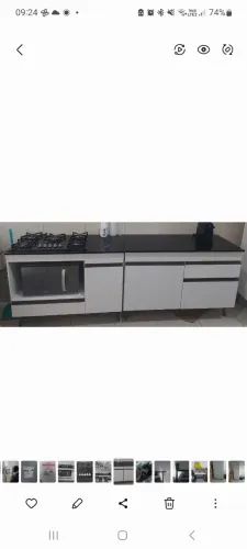 Cooktop e balcão 