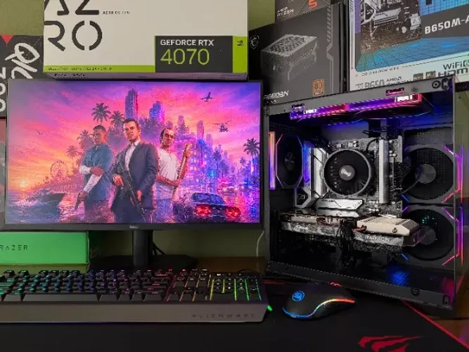 PC-Gamer Ryzen 5-7600 (5700x3D) B650M 16gb DDR5 SSD-500gb RX-6600 (RTX-3060)